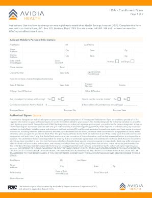 Fillable Online HSA Rules After Leaving A High Deductible Health