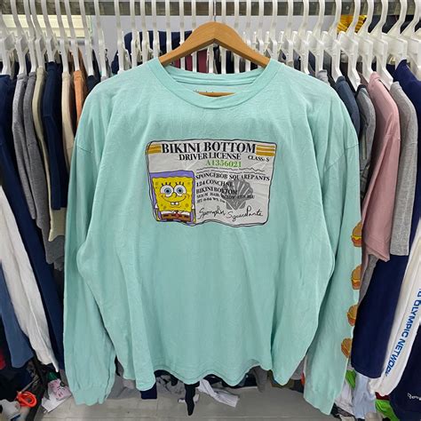 SpongeBob Bikini Bottom Driver License Men S Fashion Tops Sets Tshirts Polo Shirts On