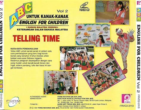 Abc English Untuk Kanak Kanak Vol2 Vcd English For Children Keterangan