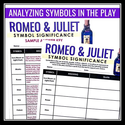 Romeo and Juliet Symbolism Assignment - Analyzing Symbols in Shakespea ...