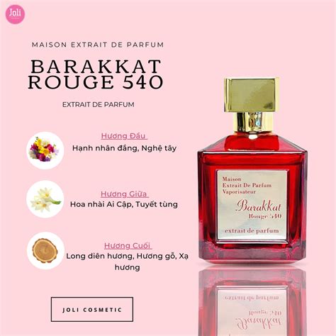 Nước Hoa Maison Vaporisateur Barakkat Rouge 540 Extrait De Parfum