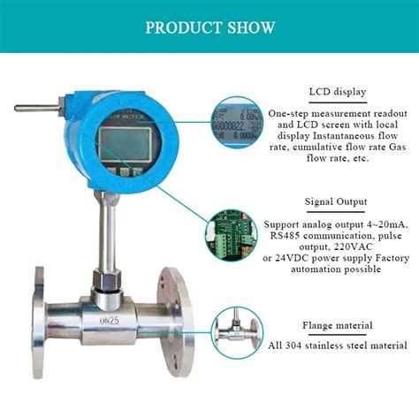 High Temperature Flange Type Natural Gas Compressed Air Argon Biogas