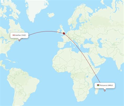 All Flight Routes From Halifax To Mauritius YHZ To MRU Flight Routes