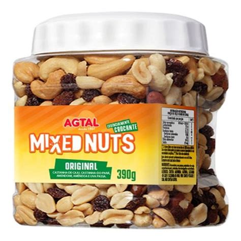 Mix De Nuts Mixed Original Agtal Castanhas Pote G Submarino