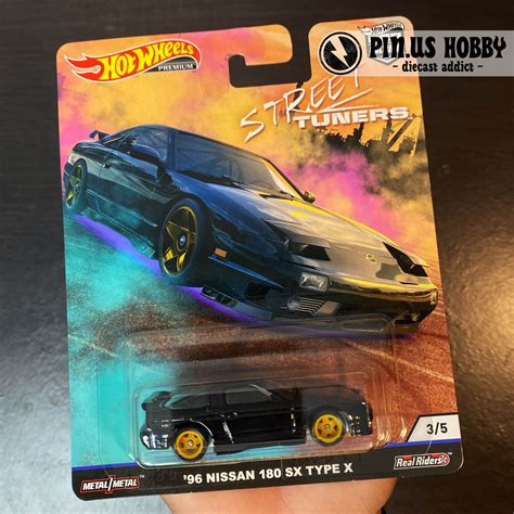 Hotwheels PREMIUM 96 NISSAN 180 SX TYPE X STREET TUNERS SERIES ORIGINAL HOT WHEELS By MATTEL