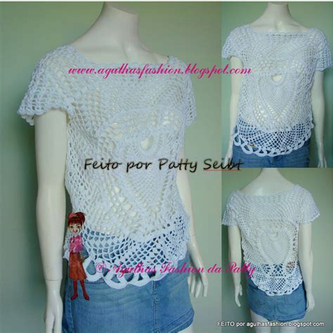 Agulhas Fashion da Patty Blusa Ananas verão