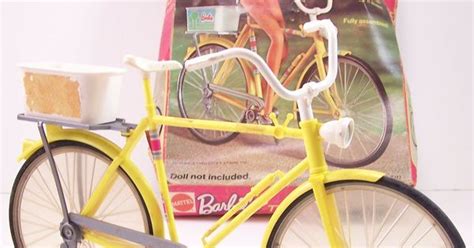 Barbie Bike With Box Bright Summer Yellow Barbie Bicycle 70s Barbie I