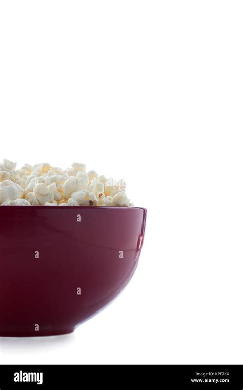 red bowl of popcorn Stock Photo - Alamy