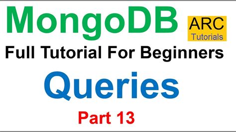 Mongodb Tutorial For Beginners 13 Queries In Mongodb Youtube