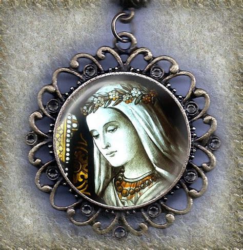 St. Zita, Patron Saint of Patience and Tolerance in Antique Silver or ...