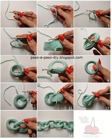 C Mo Hacer Una Cadena Con Eslabones Crochet Diy