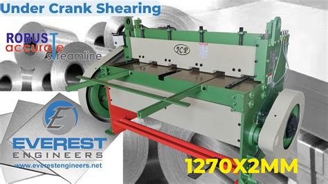 Under Crank Shearing Machine Power Sharing Machine Sheet Cutting