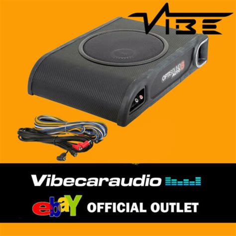 Vibe Optisound 8 8" Active Underseat Subwoofer Amplified Bass Box inc