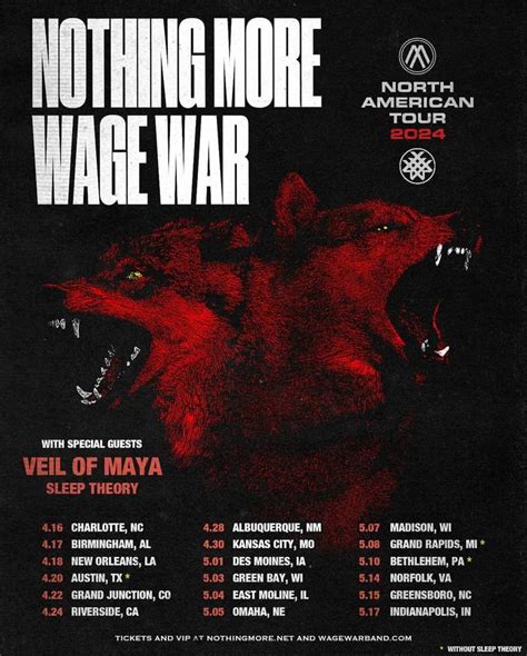 Nothing More Wage War Announce Co Headlining North American Tour