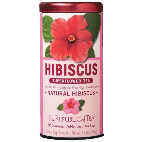 Natural Hibiscus Tea Bags The Republic Of Tea