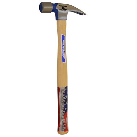 Vaughan Oz Milled Face Framing Hammer In Hickory Handle M