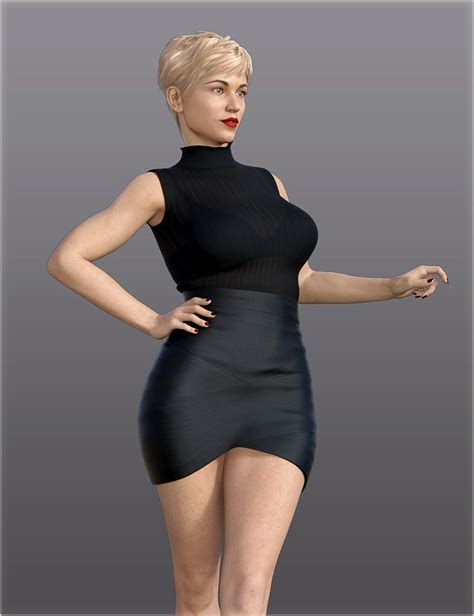 H C Bandage Mini Skirt Outfit For Genesis 8 Female S Daz 3D