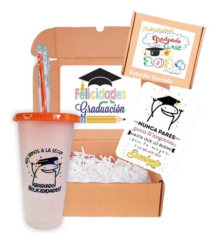 Estuche Recuerdo Regalo Graduados Vaso Magico MercadoLibre