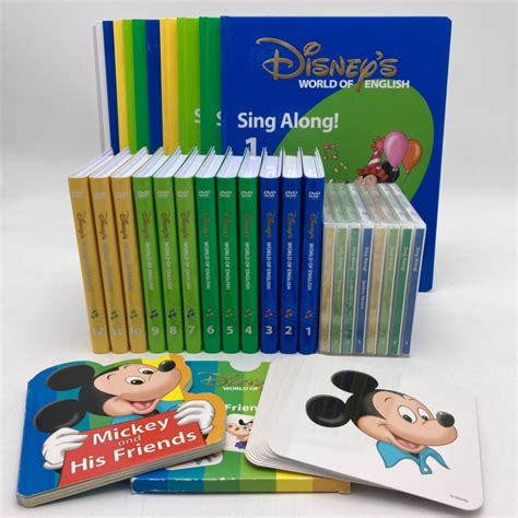 2018年購入 シングアロングセット 新子役 Dvd12枚 絵本＆cd 字幕あり ディズニー英語システム Dwe Disney ワールド