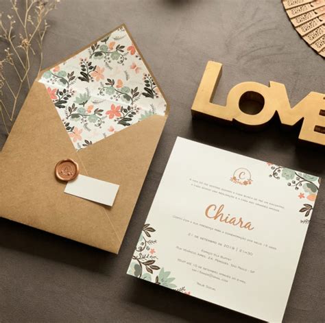 Envelope Para Convite De Casamento Loja De Convite Papel E Estilo