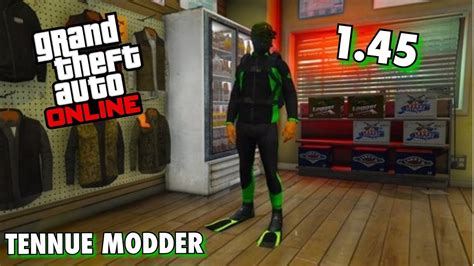 Glitch Tenue Verte Modder Avec Palmes Gta Online Youtube