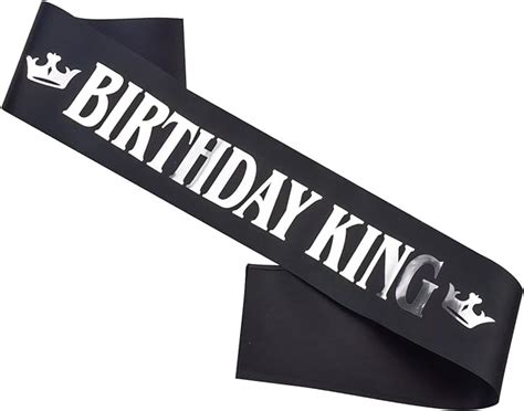 Amazon Birthday King Sash For Men Boy Birthday Party Decoration