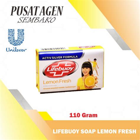 Lifebuoy Body Bar Soap Lemon Fresh 110 Gr Gram Yellow Bath Soap 110gr