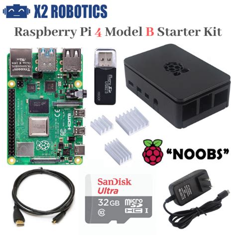 Raspberry Pi 4 Model B Starter Kit - X2 Robotics in Canada