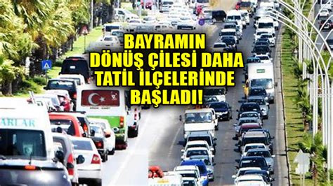 Bayram dönüşü İstanbul trafiğine yakalanmayalım dediler Bodrum dan