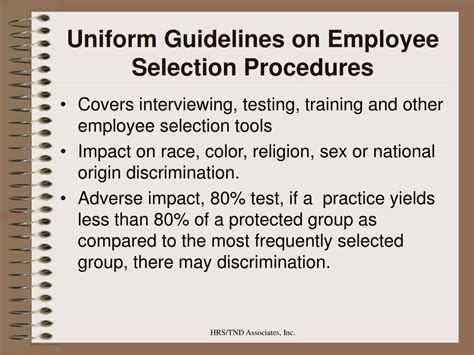 Uniform Guidelines On Employee Selection Procedures At Jeremy