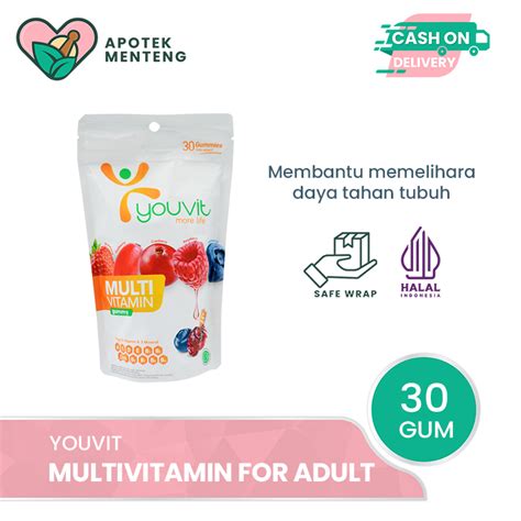 Jual Youvit Multivitamin For Adult Gummies Multivitamin Gummy