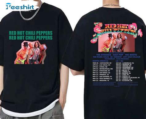 Red Hot Chili Peppers World Tour Shirt Red Hot Chili Peppers Band
