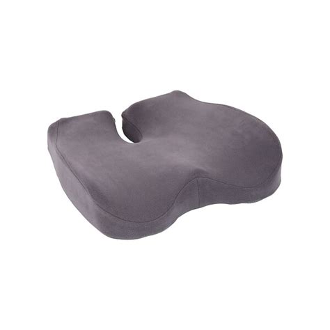 Mind Reader Memory Foam Office Chair Ergonomic Orthopedic Cushion, Gray ...