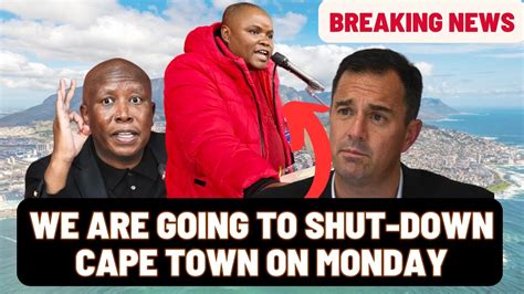 EFF Rep GETS HUMILIATED ON TV OVER CAPE TOWN SHUTDOWN SANTACO