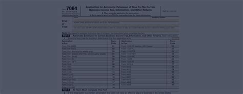 IRS Form 7004 📝 Tax Extension Form 7004 & Instructions for 2022 | PDF ...