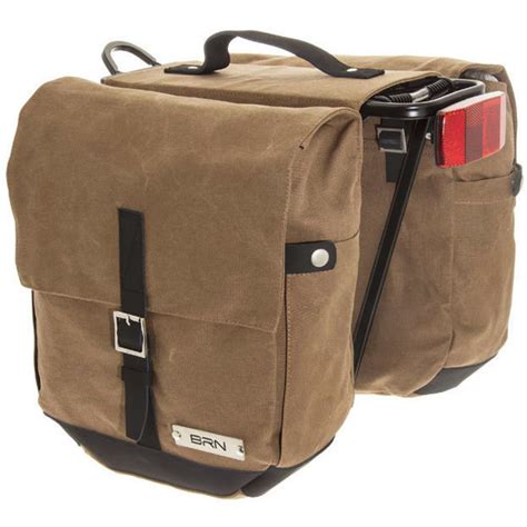 Brn Rider Canvas Bicycle Panniers Honey Waterproof