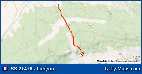 Ss Lan On Stage Map Rallye R Gional Mistral Coupe