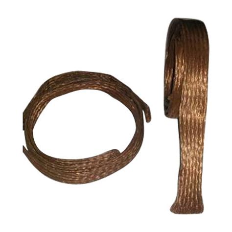 bare flat woven copper strips  electric appliances thickness  mm