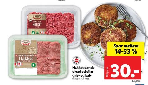 Hakket Dansk Okse K D Eller Gris Og Kalv Tilbud Hos Lidl