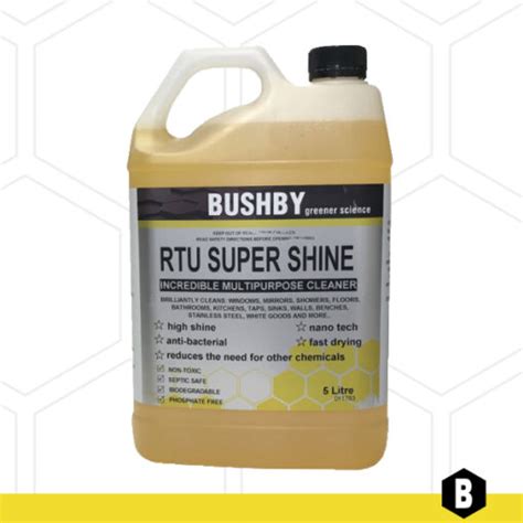 Rtu Super Shine Glass And Shiny Surface Cleaner Bushby Cleaning