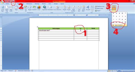 Masterpiece Cara Memasukan Simbol Atau Tanda Centang Atau Ceklis Di Ms