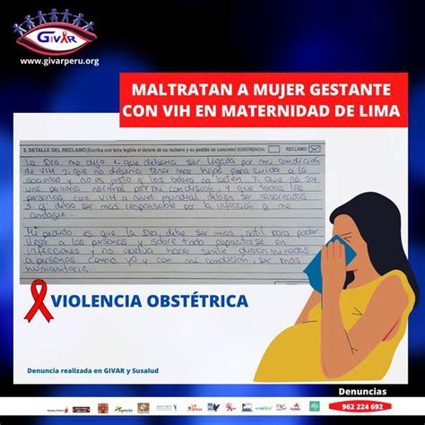 Violencia obstétrica mujer gestante con VIH denuncia maltrato en