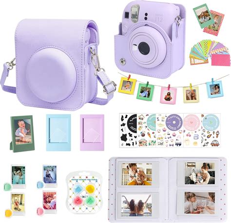 WOGOZAN Accessories Kit For Fujifilm Instax Mini 12 Instant Camera Case