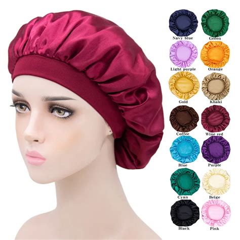 Bonnet De Nuit En Satin Pour Femme Chapeau De Soins Capillaires