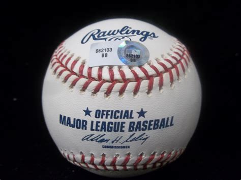 Lot Detail Autographed Rawlings Official Mlb Selig Commissioner