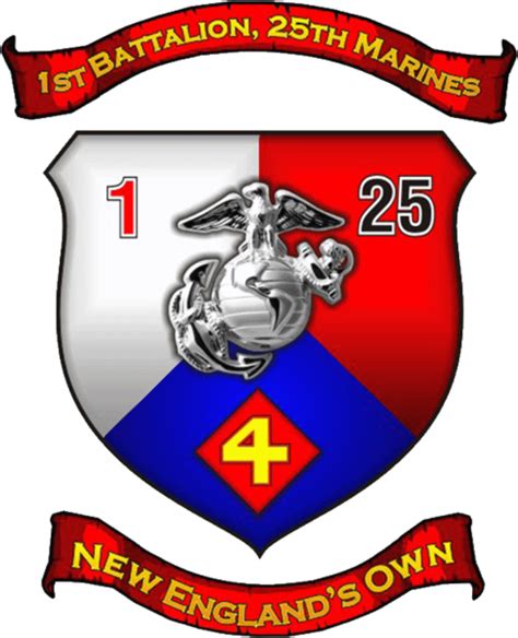 Coat Of Arms Crest Of 1st Battalion 25th Marines Usmc Png