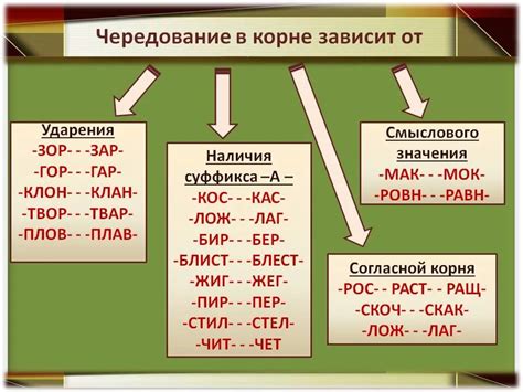 Корни с чередованием гласных о/а/и