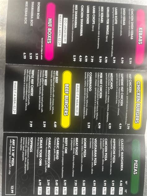 Menu At Sams Mobile BarberMCR Manchester