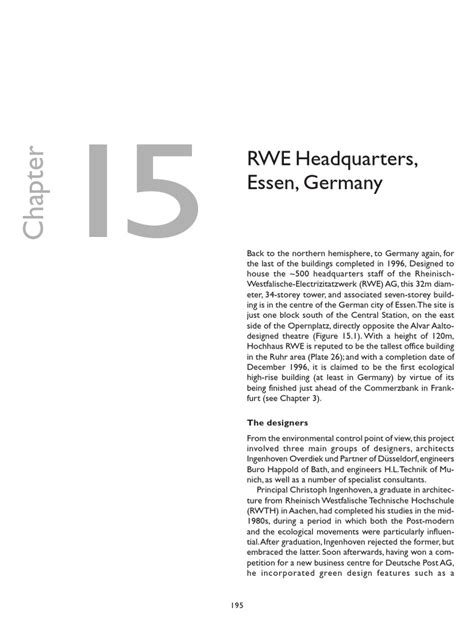 RWE Headquarters | PDF | Home Appliance | Heat Transfer