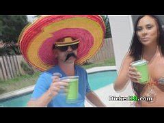 Foursome Pool Party With Two Horny Sluts Gianna Nicole And Ella Woods